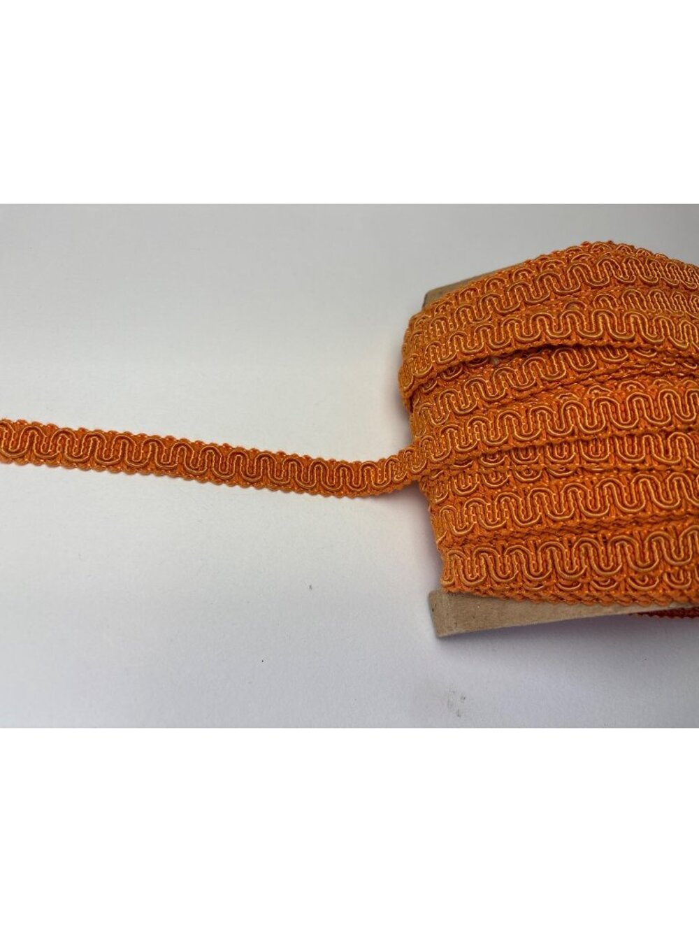 Orange Decorative Trim Ribbon 4 yards Sewing Crafts 7/16" w Vibrant Pattern